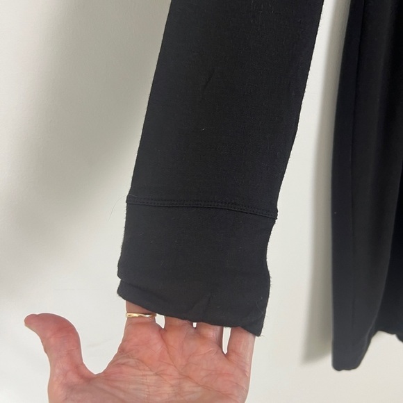 Lou & Grey Signature Soft Black Long Sleeve Casual Closet Staple Dress Sz M - Picture 7 of 10